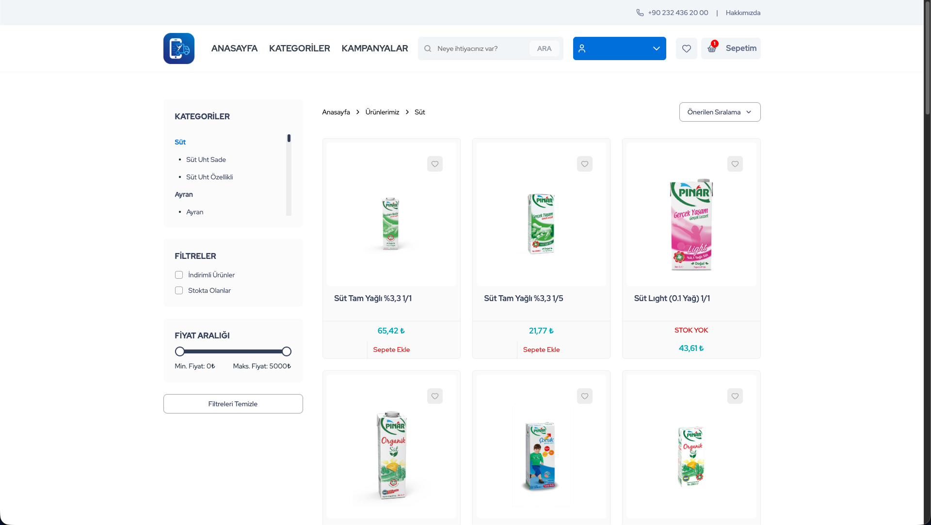 Yaşar Birleşik Pazarlama - B2B Web Portal — 4