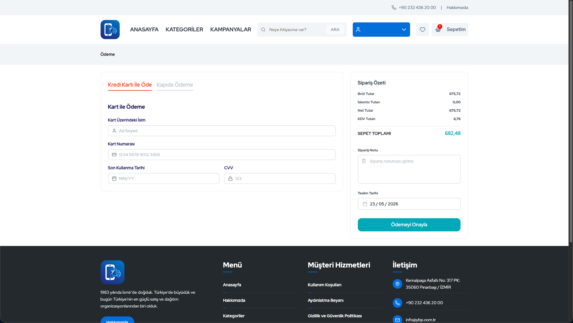 Yaşar Birleşik Pazarlama - B2B Web Portal — 8